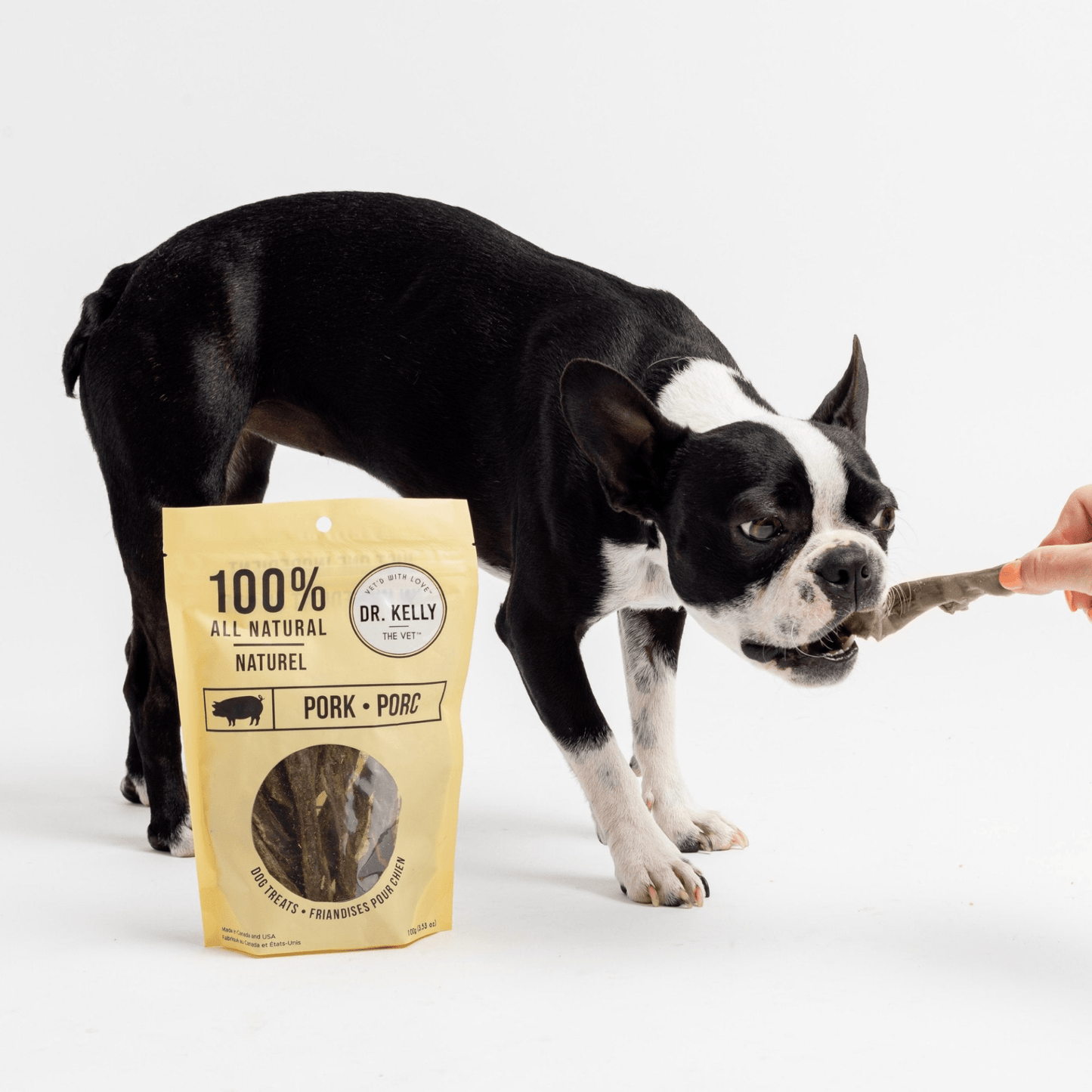 Dog and Pet Stuff 100g / 3.53 oz 4 pack -  Dr. Kelly The Vet 100% Natural Dog Treats - Pork 100g / each
