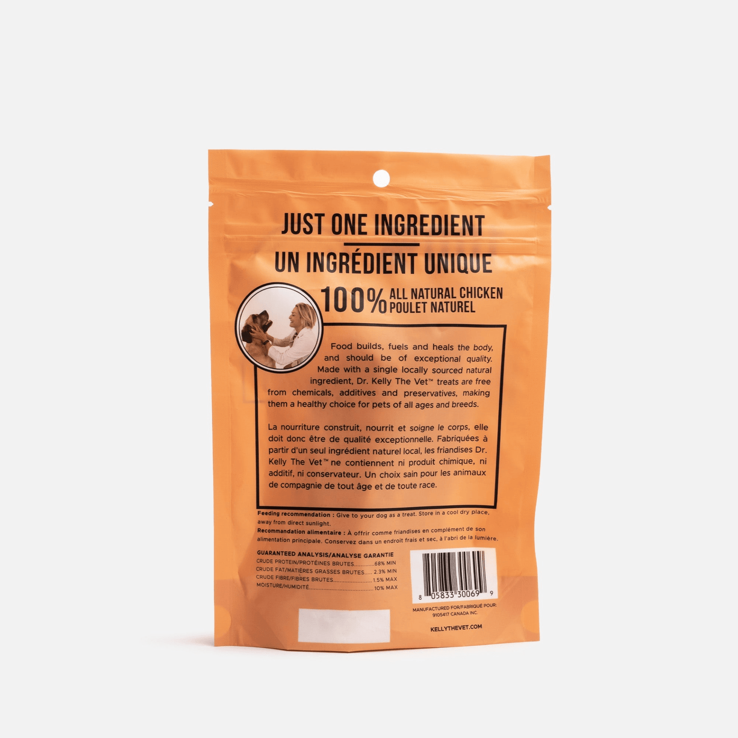 Dog and Pet Stuff 100g / 3.53 oz Dr. Kelly The Vet 100% Natural Dog Treats - Chicken