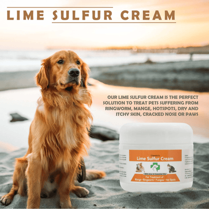 Dog and Pet Stuff 2 oz Cream & 4 oz Spray Lime Sulfur Pet Skin Cream and Spray