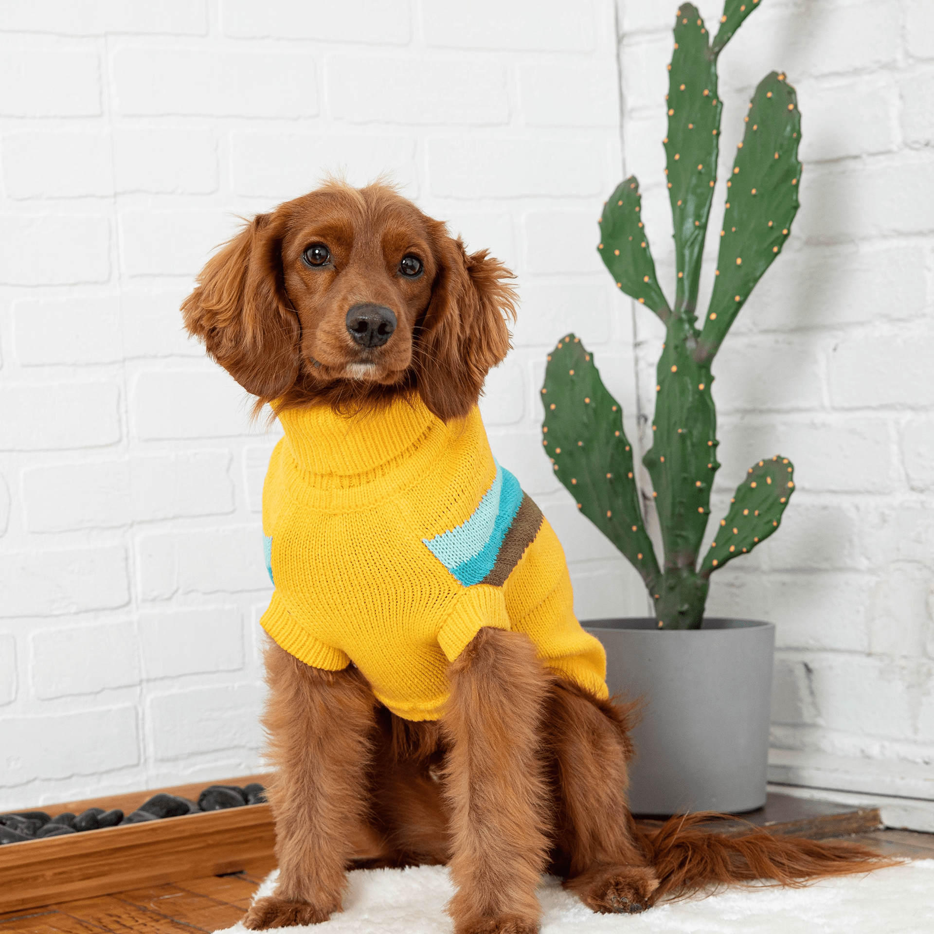 Dog and Pet Stuff Alpine Sweater - Yellow