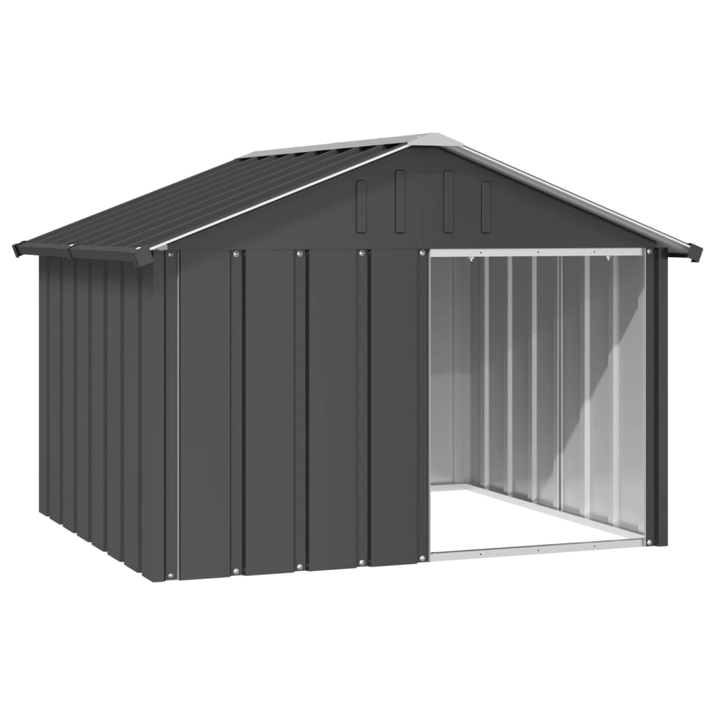 Dog and Pet Stuff Anthracite Dog House Anthracite 45.9"x40.6"x32.1" Galvanized Steel