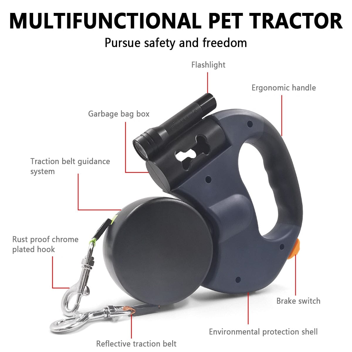 Dog and Pet Stuff Automatic Dual Retractable Dog Leash