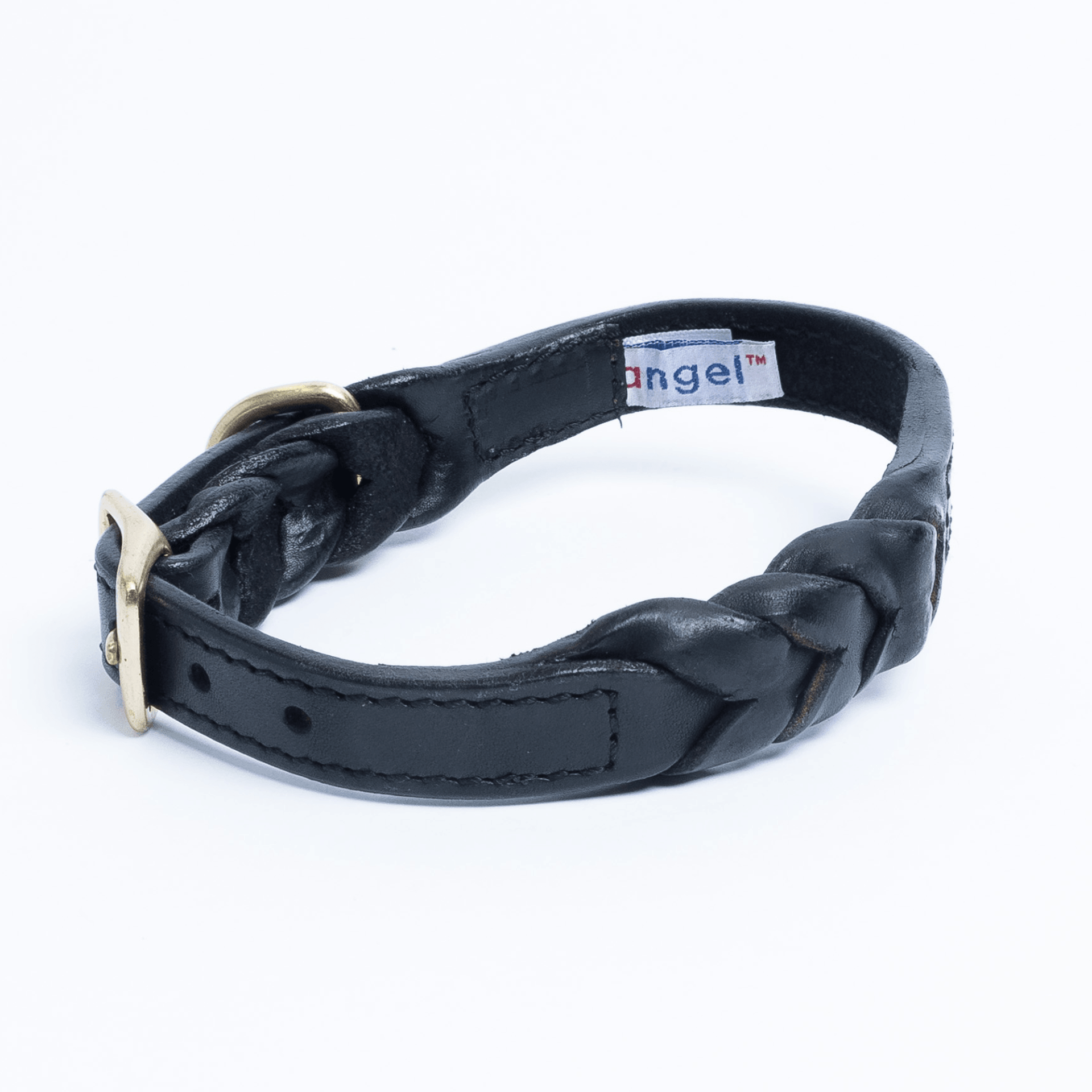 Dog and Pet Stuff Black / 16” x 3/4” Braided Collar