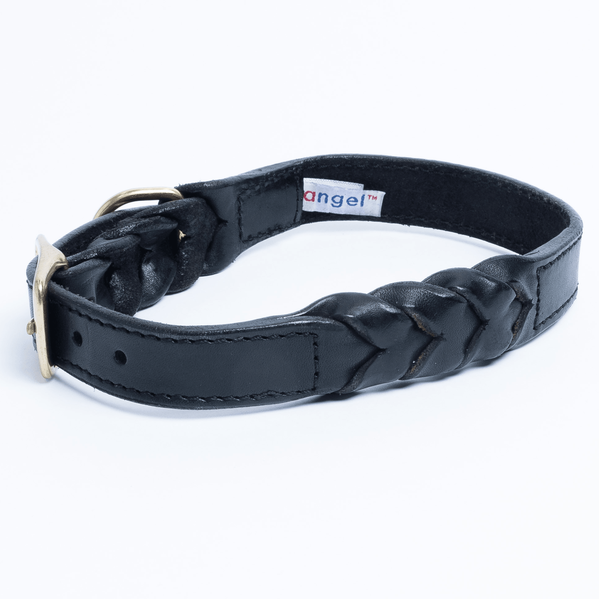 Dog and Pet Stuff Black / 20” x 1” Braided Collar