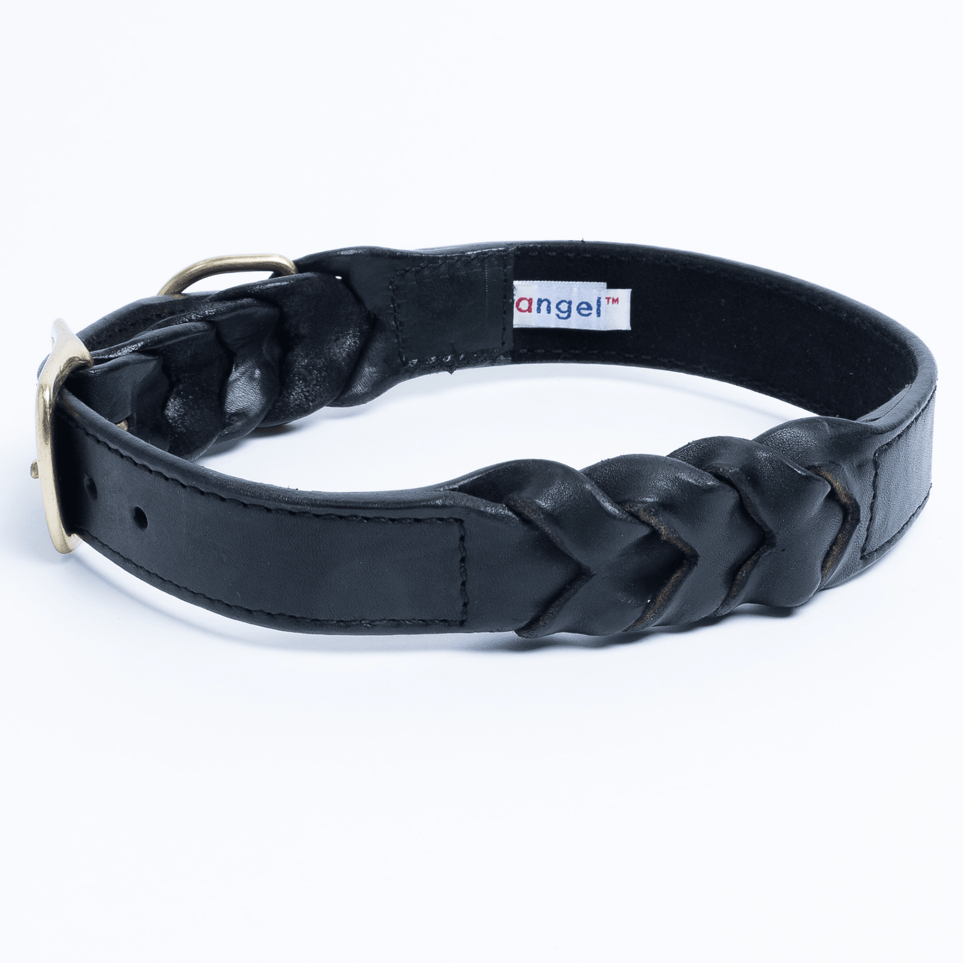 Dog and Pet Stuff Black / 24” x 1.25” Braided Collar