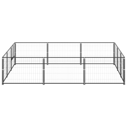 Dog and Pet Stuff Black Dog Kennel Black 96.9 ft² Steel