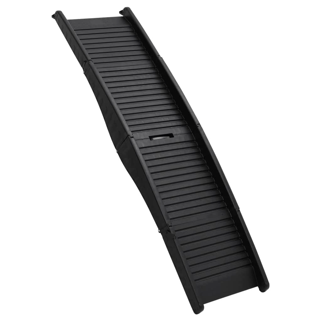 Dog and Pet Stuff Black Folding Dog Ramp Black 60.2"x15.7"x4.9" Plastic