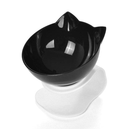 Dog and Pet Stuff Black Single Bowl Pet Double Cat Bowl With Raised Stand