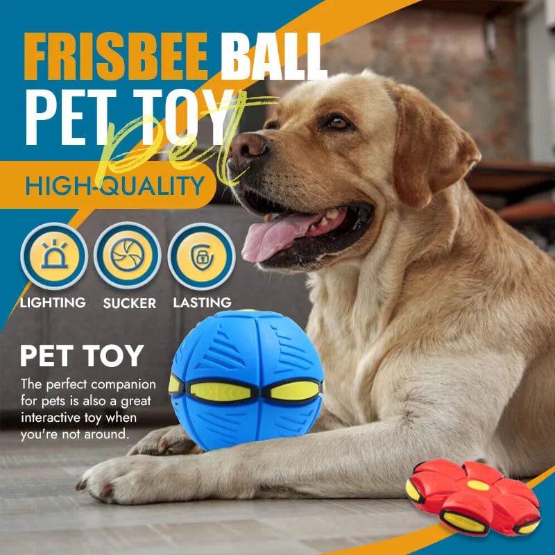 Dog and Pet Stuff Blue / no LED Pet Flying Saucer Ball
