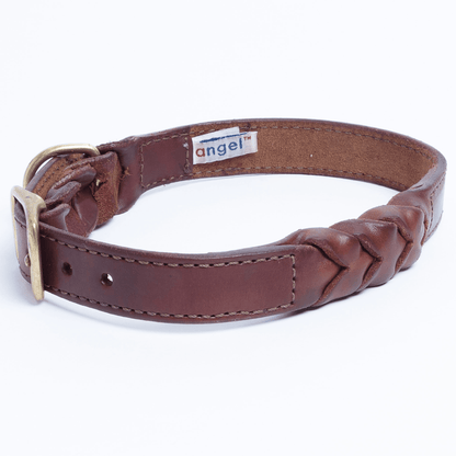 Dog and Pet Stuff Brown / 22” x 1” Braided Collar