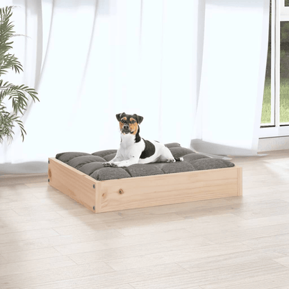 Dog and Pet Stuff Brown Dog Bed 20.3"x17.3"x3.5" Solid Wood Pine