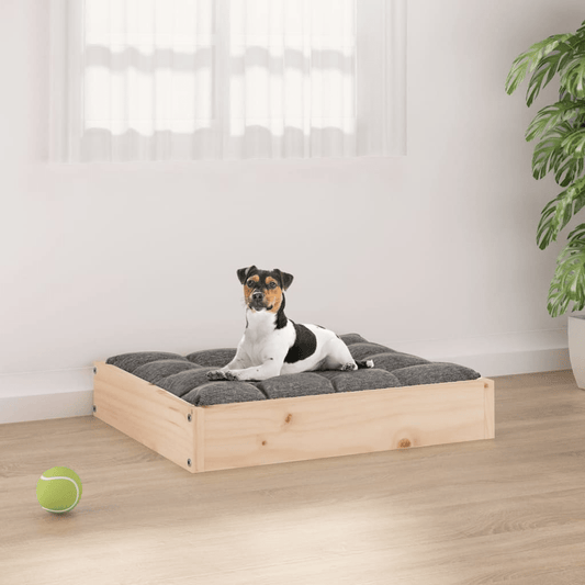 Dog and Pet Stuff Brown Dog Bed 20.3"x17.3"x3.5" Solid Wood Pine
