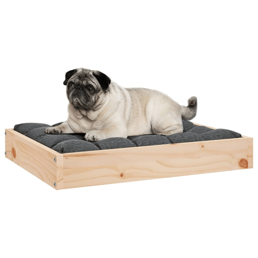 Dog and Pet Stuff Brown Dog Bed 24.2"x19.3"x3.5" Solid Wood Pine