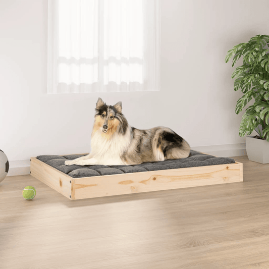 Dog and Pet Stuff Brown Dog Bed 36"x25.2"x3.5" Solid Wood Pine