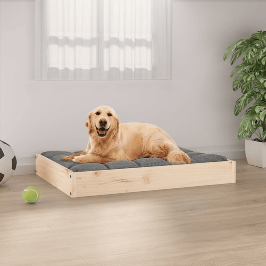 Dog and Pet Stuff Brown vidaXL Dog Bed 28.1"x21.3"x3.5" Solid Wood Pine