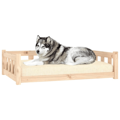 Dog and Pet Stuff Brown vidaXL Dog Bed 41.5"x29.7"x11" Solid Wood Pine