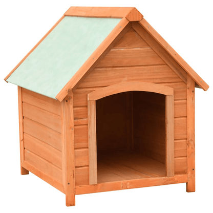 Dog and Pet Stuff Brown vidaXL Dog House Solid Pine & Fir Wood 28.3"x33.5"x32.3"