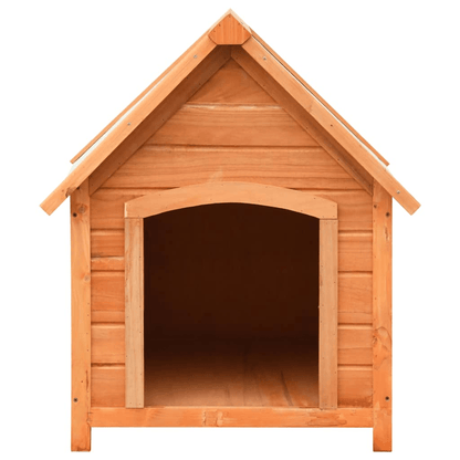 Dog and Pet Stuff Brown vidaXL Dog House Solid Pine & Fir Wood 28.3"x33.5"x32.3"