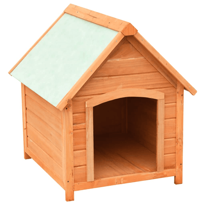 Dog and Pet Stuff Brown vidaXL Dog House Solid Pine & Fir Wood 28.3"x33.5"x32.3"