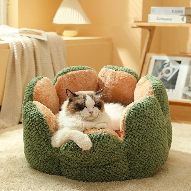 Dog and Pet Stuff Cat Bed Warm Cactus Petal Pet Nest