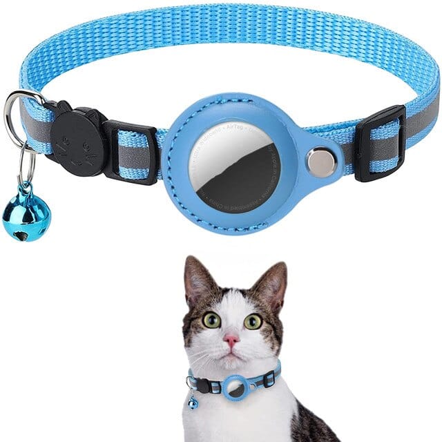 Dog and Pet Stuff Cat Collar Blue Pet Adjustable Collar Protective Cover