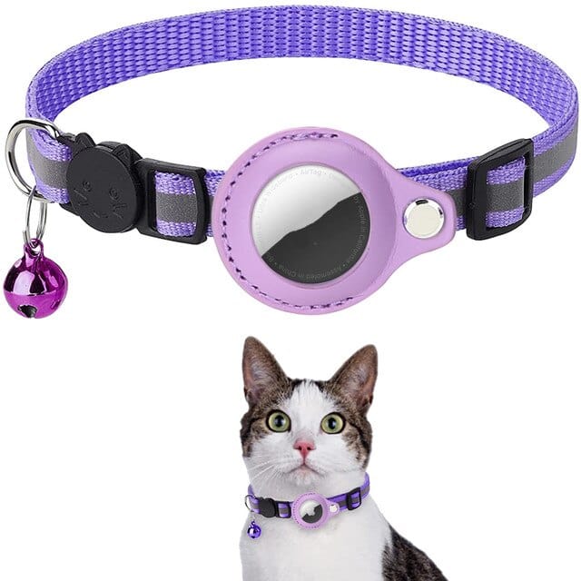 Dog and Pet Stuff Cat Collar Purple Pet Adjustable Collar Protective Cover