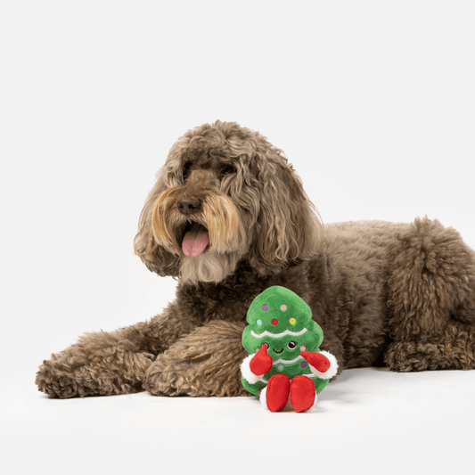Dog and Pet Stuff Christmas Tree Plush Dog Toy