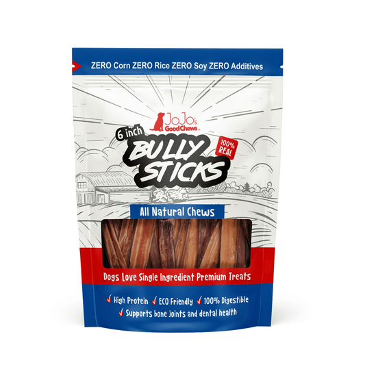 Dog and Pet Stuff Default All-Natural Beef Bully Stick Dog Treats - 6" Standard (4-Pack)