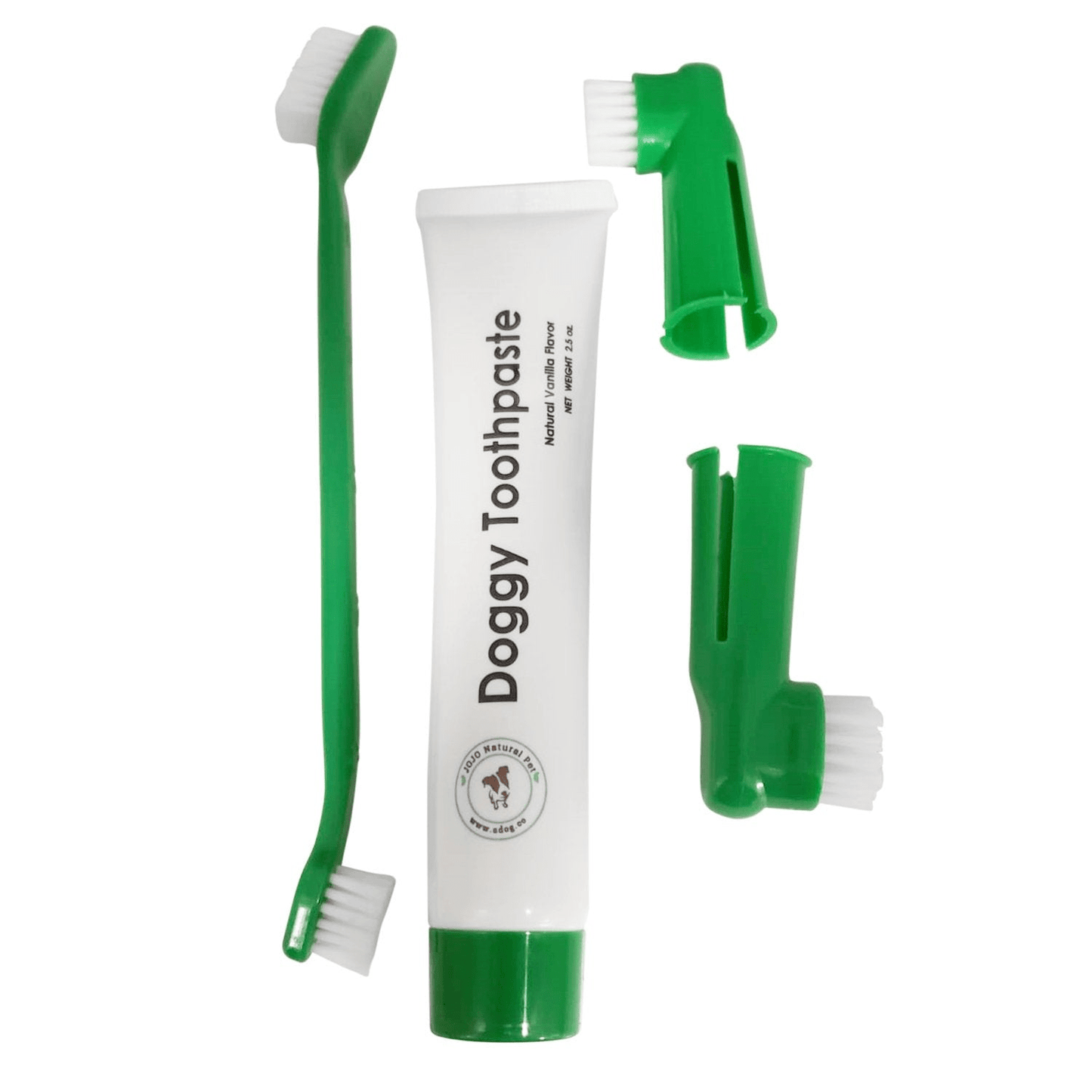 Dog and Pet Stuff Default Dental Kit with Natural Dog Toothpaste - 4 piece