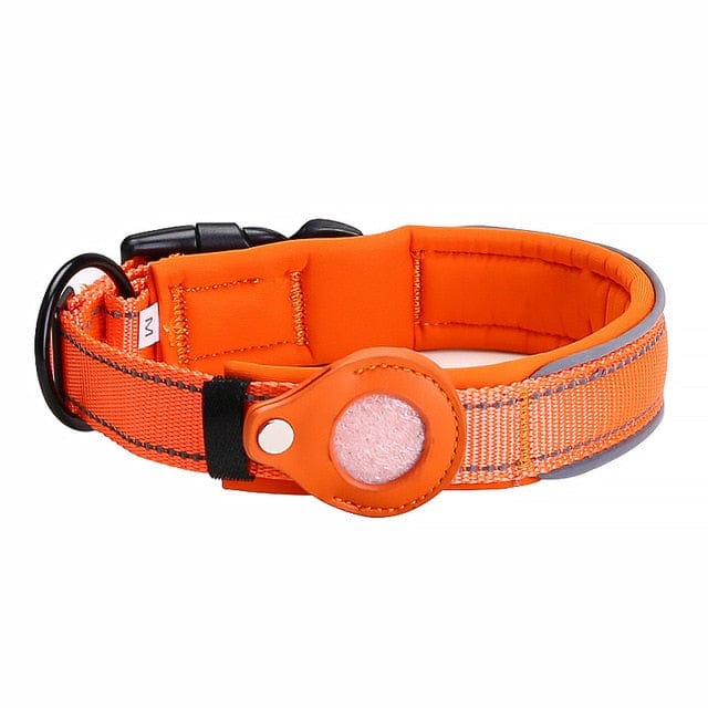 Dog and Pet Stuff Dog Collar Orange / L(43-50cm) Anti-Lost Pet Dog Collar
