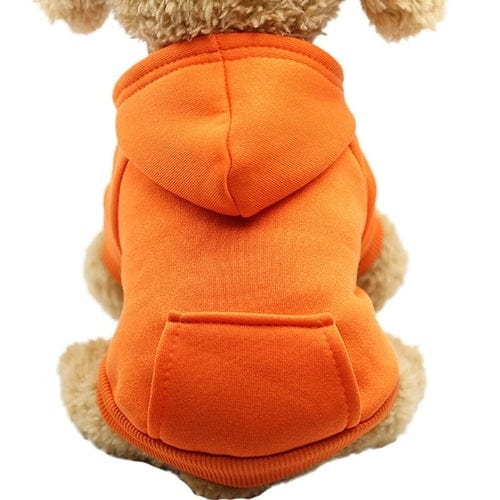 Dog and Pet Stuff Dog Hoodie Orange / L Soft Fleece Dog Hoodie