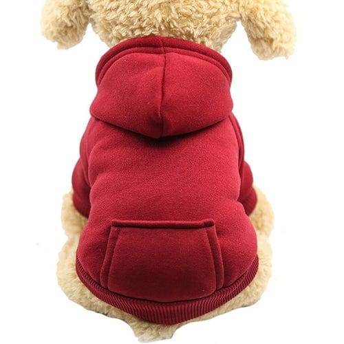 Dog and Pet Stuff Dog Hoodie Red / XL Soft Fleece Dog Hoodie