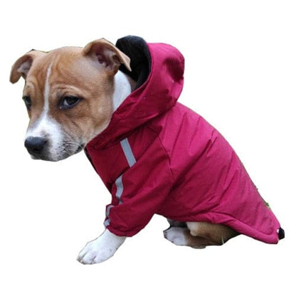 Dog and Pet Stuff Dog Jacket Red / XL Reflective Dog Hoodie Jacket
