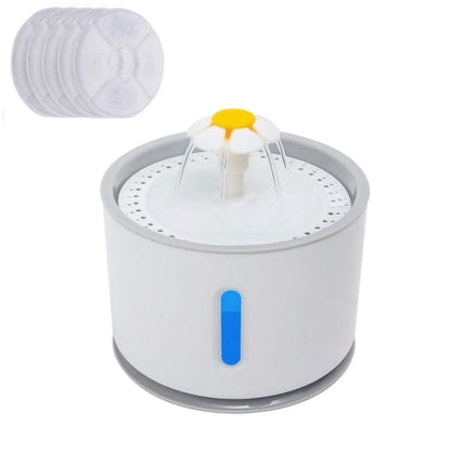 Dog and Pet Stuff Drinking Fountain Plastic 5Pc Filters / 2.4L Pet Drinking Fountain Dispenser