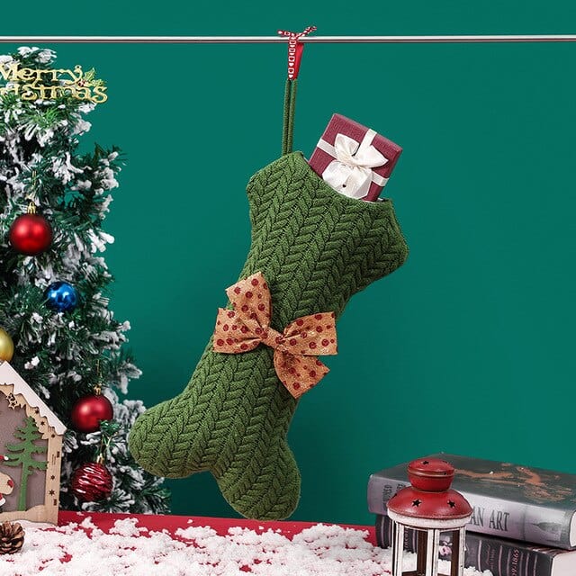 Dog and Pet Stuff Green / 42x22CM Christmas Pet Stockings