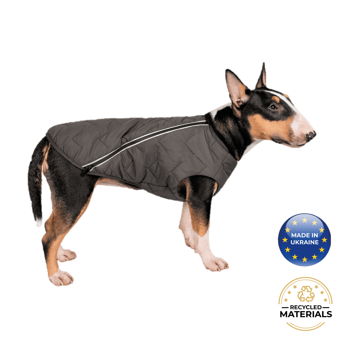 Dog and Pet Stuff Grey / XS Sustainable Eco-Friendly Dog Jacket / Vest - Made in Ukraine