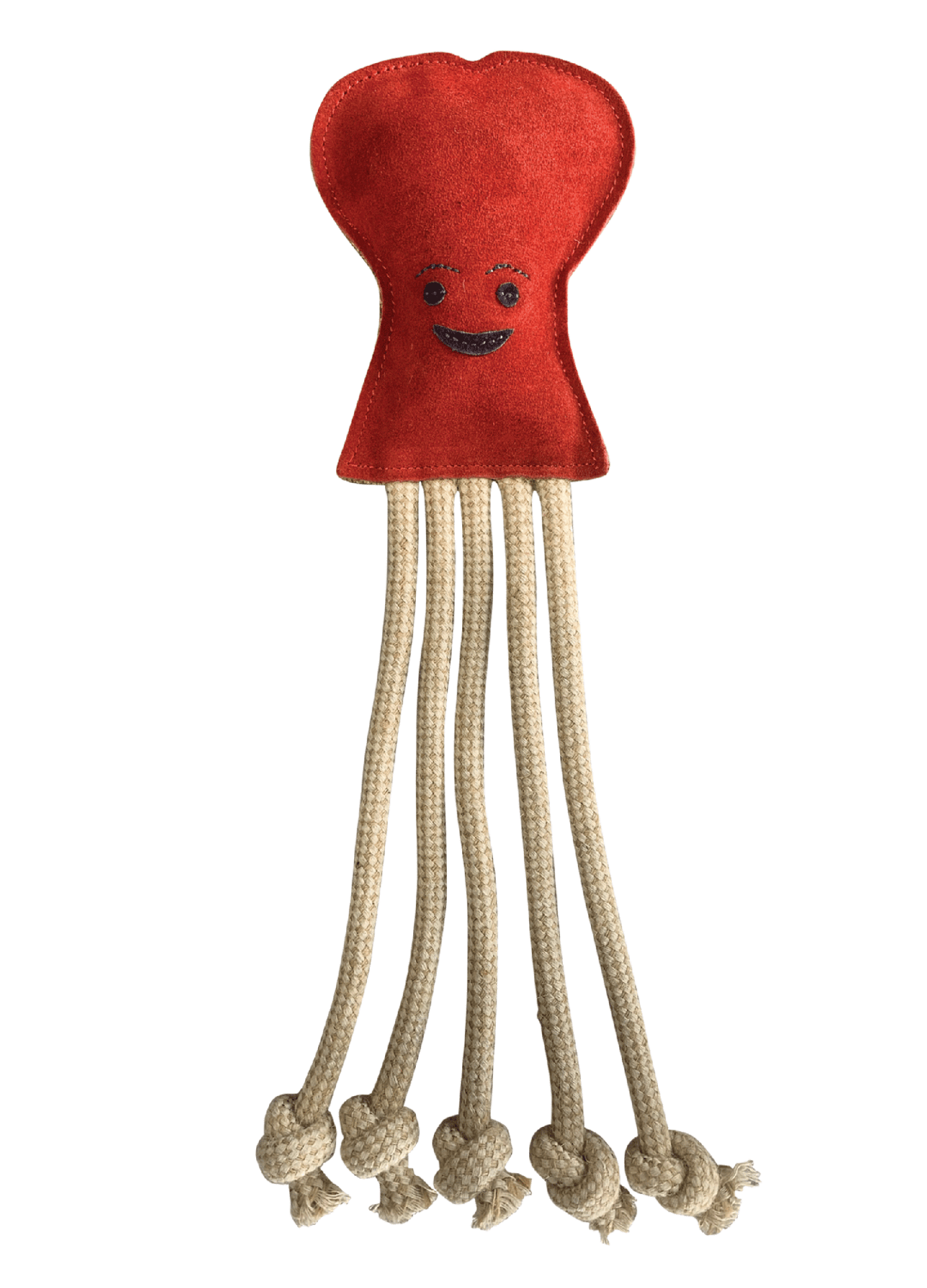 Dog and Pet Stuff Large / Red Octopus Natural Rope Dog Toy