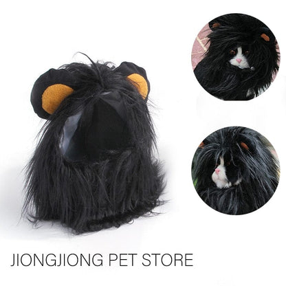 Dog and Pet Stuff Lion Black / S Lion Mane Cat Costume