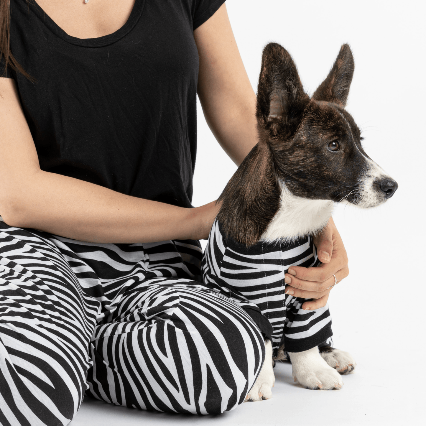 Dog and Pet Stuff Matching Human & Dog Pajama - Zebra