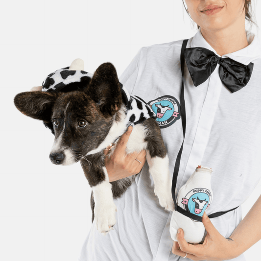 Dog and Pet Stuff Milkman - Matching Human & Dog Costume