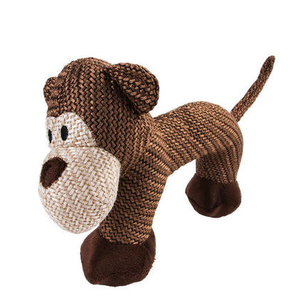 Dog and Pet Stuff Monkey / S Bite Resistant Squeaky Pet Toy