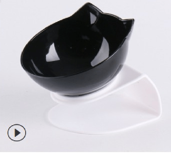 Dog and Pet Stuff New Black Single Bowl Pet Double Cat Bowl With Raised Stand