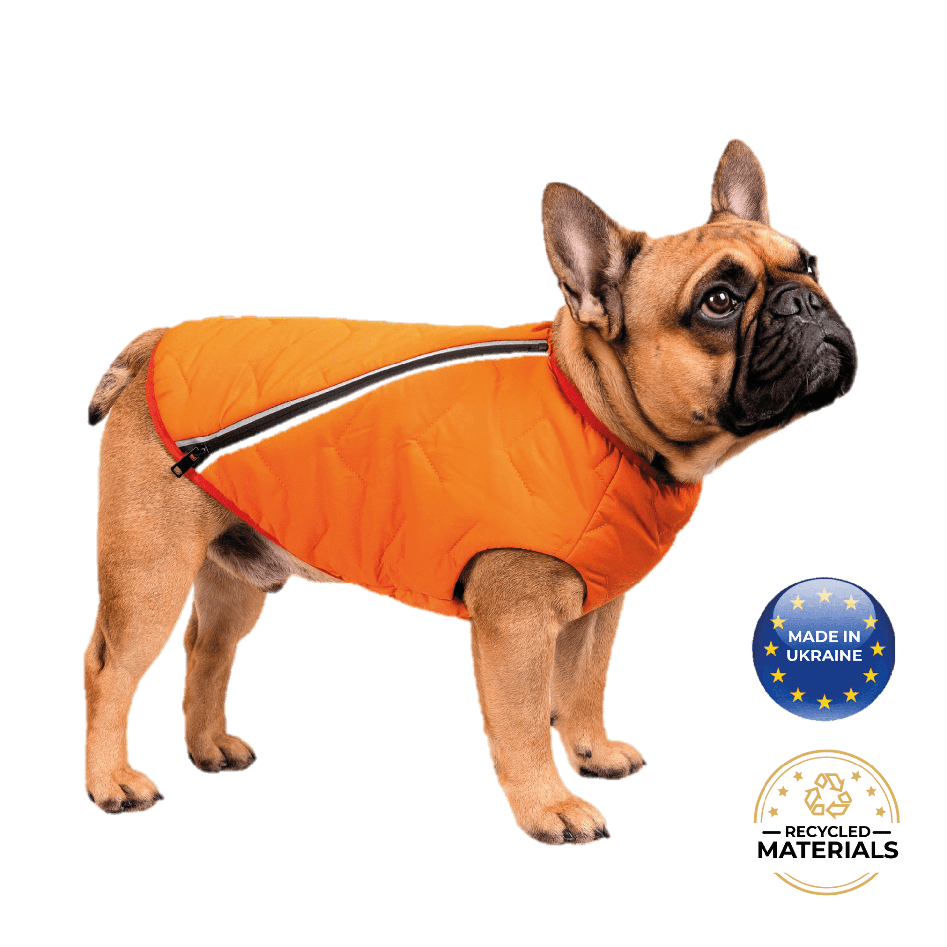 Dog and Pet Stuff Orange / XS Sustainable Eco-Friendly Dog Jacket / Vest - Made in Ukraine