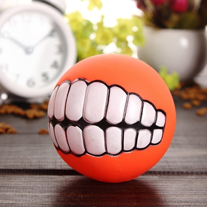 Dog and Pet Stuff Pet Ball Teeth Silicon Chew Toys for Large Breeds