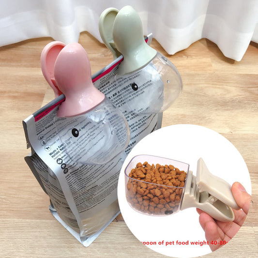Dog and Pet Stuff Pet Food Clip and Spoon