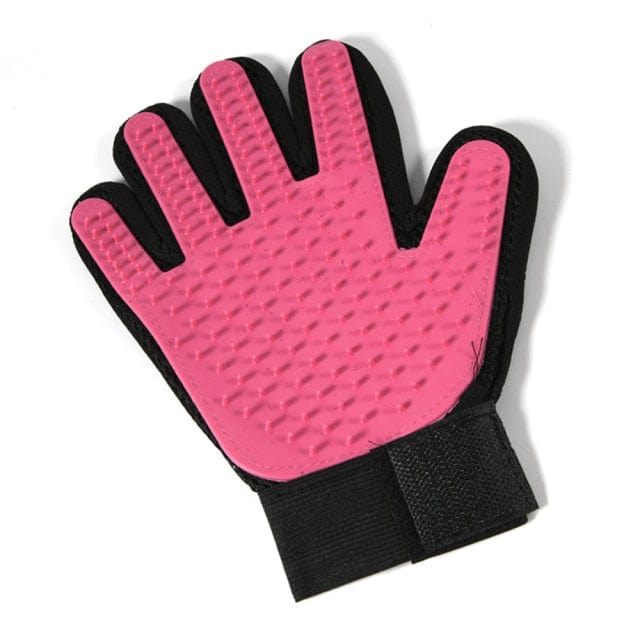Dog and Pet Stuff Pink / left hand Pet Grooming Gloves