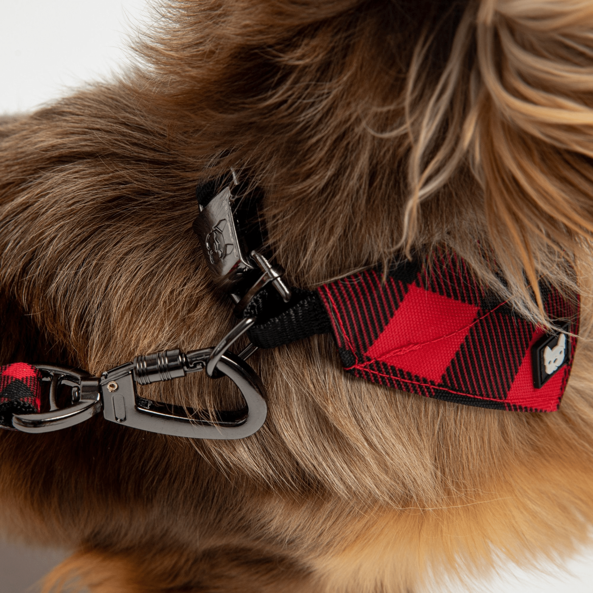 Dog and Pet Stuff Poplin Bandana Dog Collar - Red Plaid