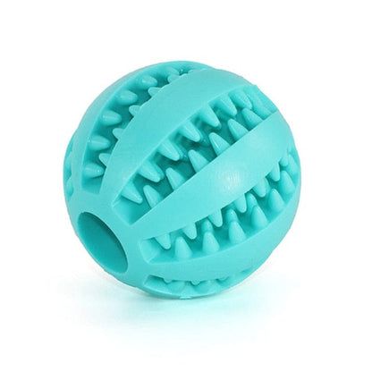 Dog and Pet Stuff Rubber Ball Chew Toy Lake Blue / L-7cm Rubber Balls Chewing Pet Toys