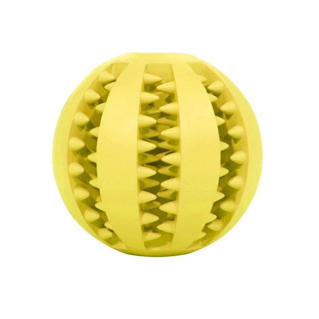 Dog and Pet Stuff Rubber Ball Chew Toy Yellow / L-7cm Rubber Balls Chewing Pet Toys