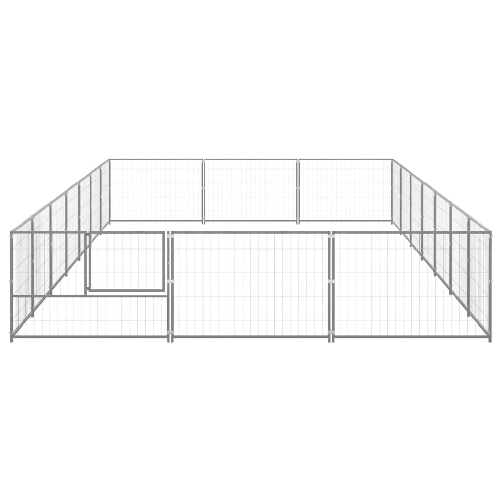 Dog and Pet Stuff Silver Dog Kennel Silver 266.0 ft² Steel